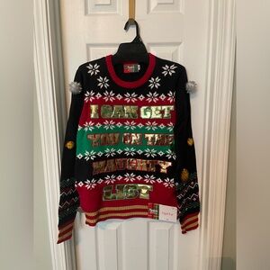 Spencer’s Light Up Ugly Christmas Sweater - I Can Get You On The Naughty List